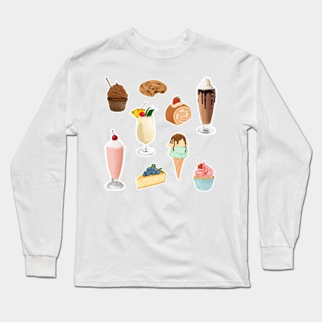 Delicious Bakery Long Sleeve T-Shirt by NewburyBoutique